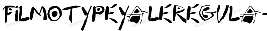 FilmotypeYaleRegula字体转换