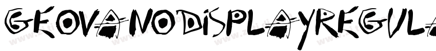GeovanoDisplayRegula字体转换