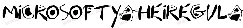MicrosoftYaHeiRegula字体转换
