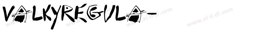 ValkyRegula字体转换