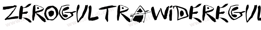 ZeroGUltraWideRegula字体转换