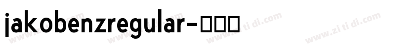 jakobenzregular字体转换