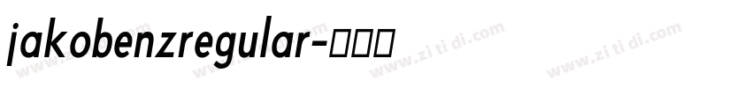 jakobenzregular字体转换