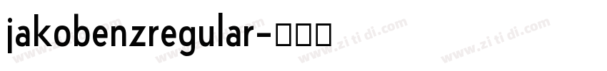 jakobenzregular字体转换