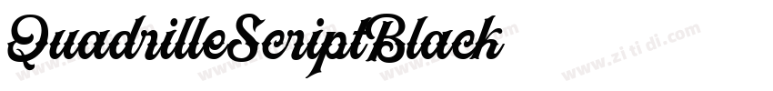 QuadrilleScriptBlack字体转换