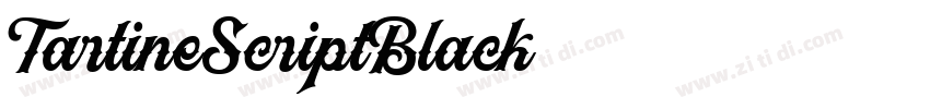 TartineScriptBlack字体转换