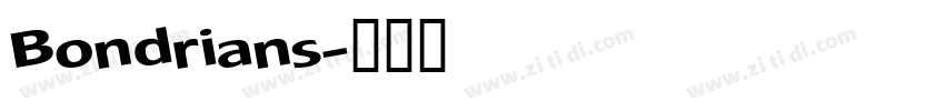 Bondrians字体转换