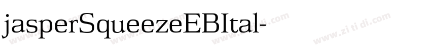 jasperSqueezeEBItal字体转换