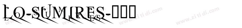 Lo-Sumires字体转换