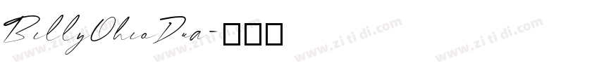 BillyOhioDua字体转换