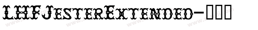 LHFJesterExtended字体转换