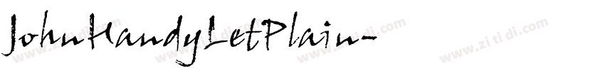 JohnHandyLetPlain字体转换
