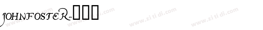 Johnfoster字体转换