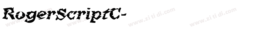 RogerScriptC字体转换