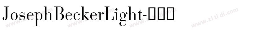 JosephBeckerLight字体转换