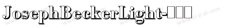 JosephBeckerLight字体转换