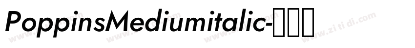 PoppinsMediumitalic字体转换