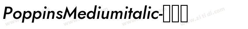 PoppinsMediumitalic字体转换