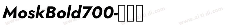MoskBold700字体转换