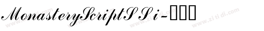 MonasteryScriptSSi字体转换