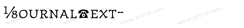 JournalText字体转换