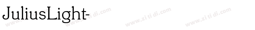 JuliusLight字体转换