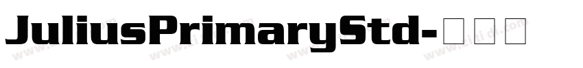 JuliusPrimaryStd字体转换