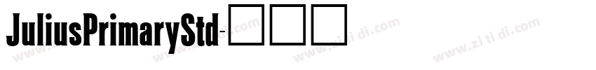 JuliusPrimaryStd字体转换