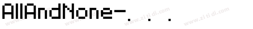 AllAndNone字体转换