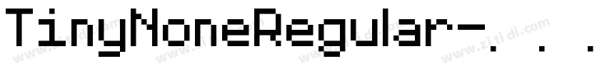 TinyNoneRegular字体转换