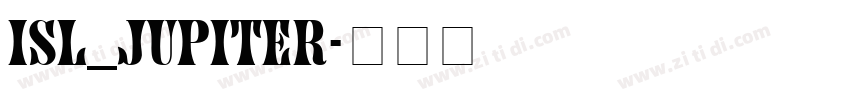 ISL_Jupiter字体转换
