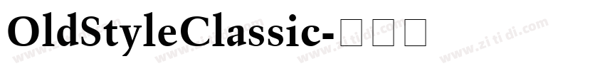 OldStyleClassic字体转换