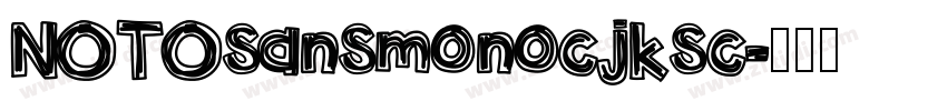 NOTOsansmonocjksc字体转换