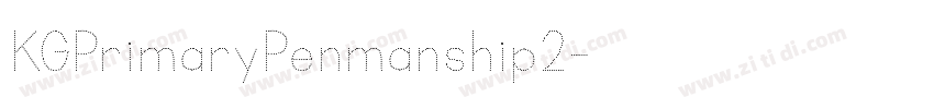 KGPrimaryPenmanship2字体转换