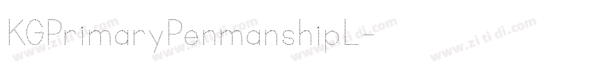 KGPrimaryPenmanshipL字体转换