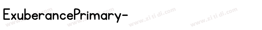 ExuberancePrimary字体转换