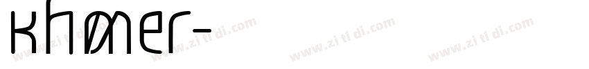 Khmer字体转换