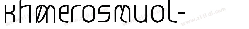 KhmerOSMuol字体转换