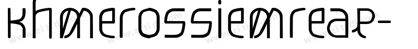 KhmerOSSiemreap字体转换