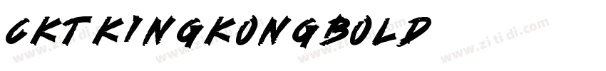 CKTKingKong-Bold字体转换