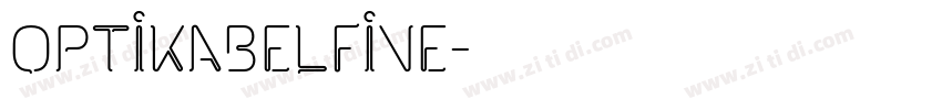 OPTIKabelFive字体转换