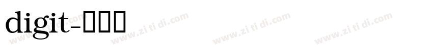 digit字体转换