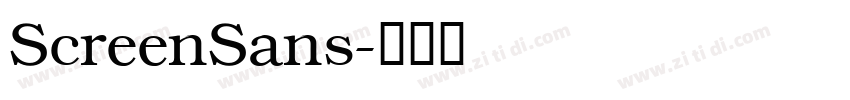 ScreenSans字体转换