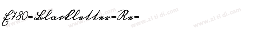 E780-Blackletter-Re字体转换