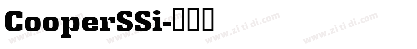 CooperSSi字体转换