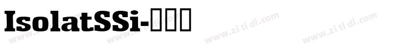 IsolatSSi字体转换
