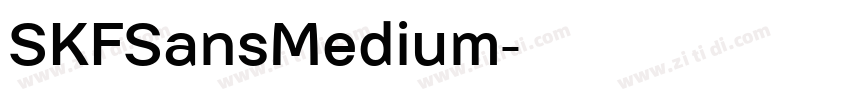 SKFSansMedium字体转换