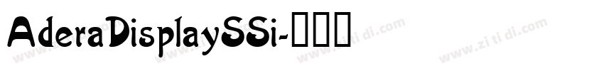 AderaDisplaySSi字体转换