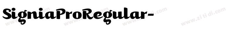 SigniaProRegular字体转换