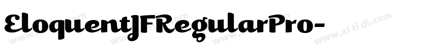 EloquentJFRegularPro字体转换